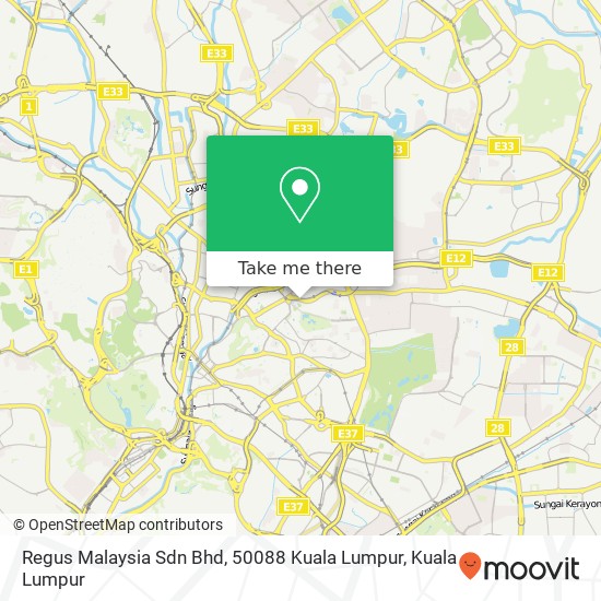 Peta Regus Malaysia Sdn Bhd, 50088 Kuala Lumpur