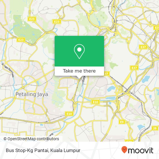 Bus Stop-Kg Pantai map