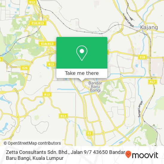 Peta Zetta Consultants Sdn. Bhd., Jalan 9 / 7 43650 Bandar Baru Bangi
