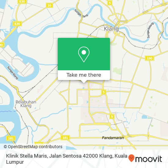 Klinik Stella Maris, Jalan Sentosa 42000 Klang map