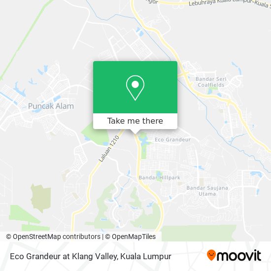 Eco Grandeur at Klang Valley map