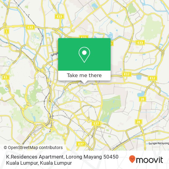 K.Residences Apartment, Lorong Mayang 50450 Kuala Lumpur map