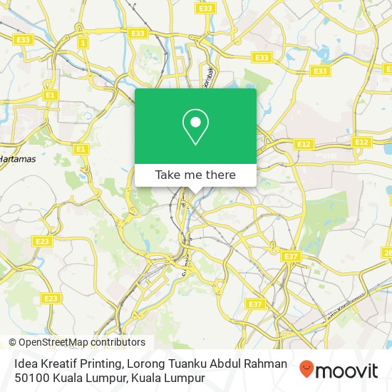 Idea Kreatif Printing, Lorong Tuanku Abdul Rahman 50100 Kuala Lumpur map