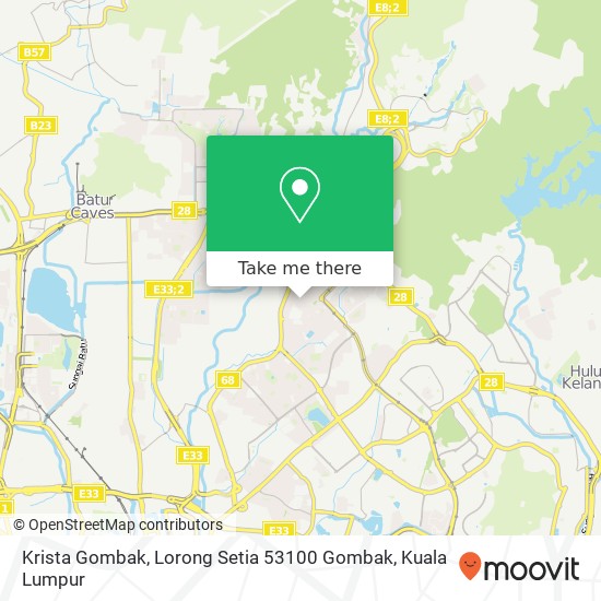 Krista Gombak, Lorong Setia 53100 Gombak map