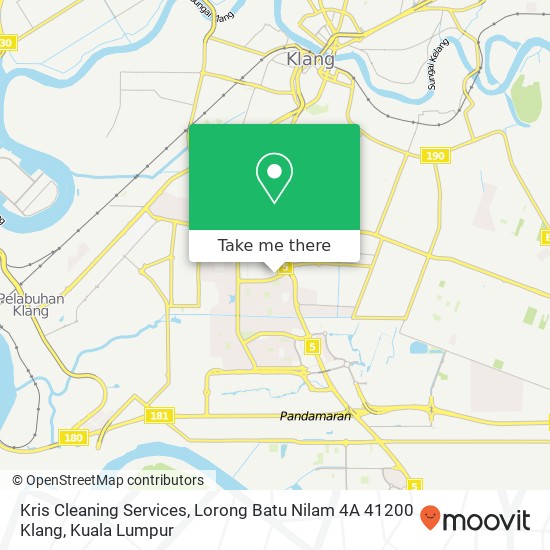 Kris Cleaning Services, Lorong Batu Nilam 4A 41200 Klang map