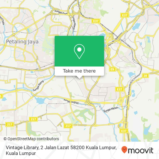 Vintage Library, 2 Jalan Lazat 58200 Kuala Lumpur map