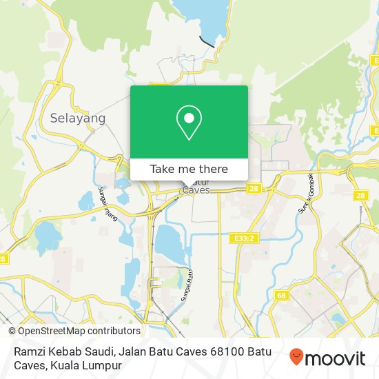 Peta Ramzi Kebab Saudi, Jalan Batu Caves 68100 Batu Caves