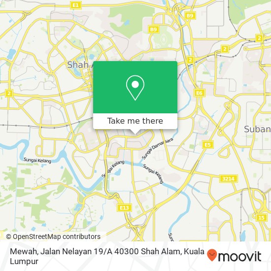 Peta Mewah, Jalan Nelayan 19 / A 40300 Shah Alam