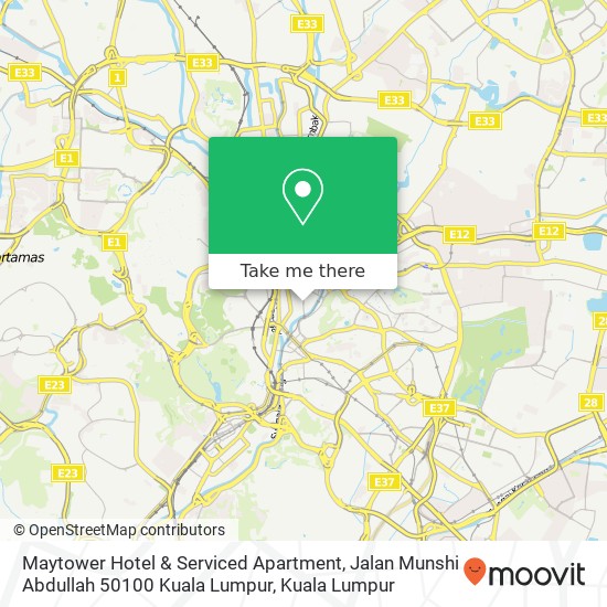 Maytower Hotel & Serviced Apartment, Jalan Munshi Abdullah 50100 Kuala Lumpur map