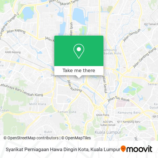 Syarikat Perniagaan Hawa Dingin Kota map