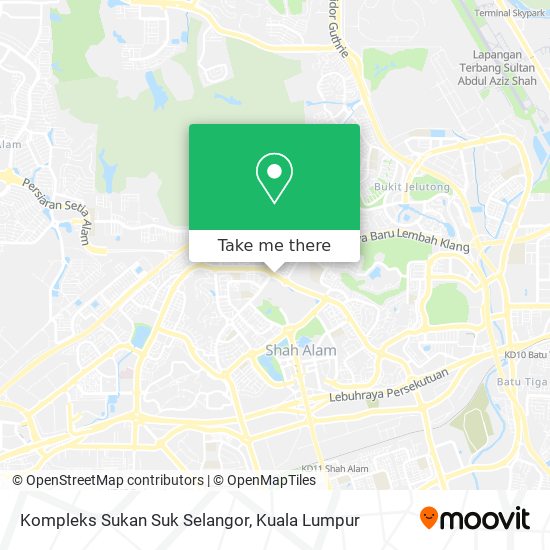 Peta Kompleks Sukan Suk Selangor