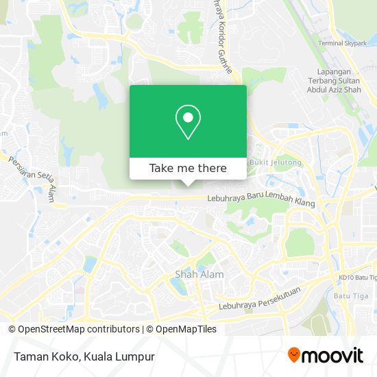 Taman Koko map