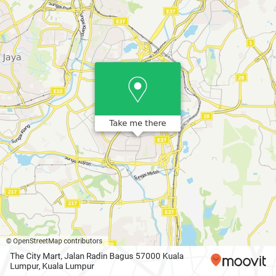 The City Mart, Jalan Radin Bagus 57000 Kuala Lumpur map