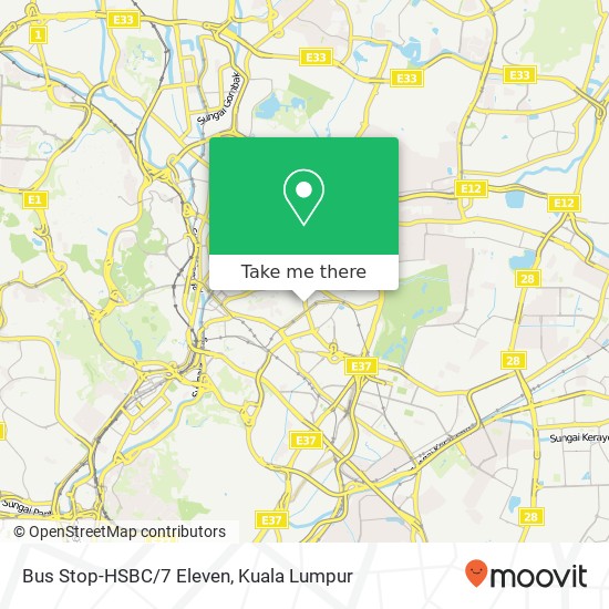 Bus Stop-HSBC/7 Eleven map