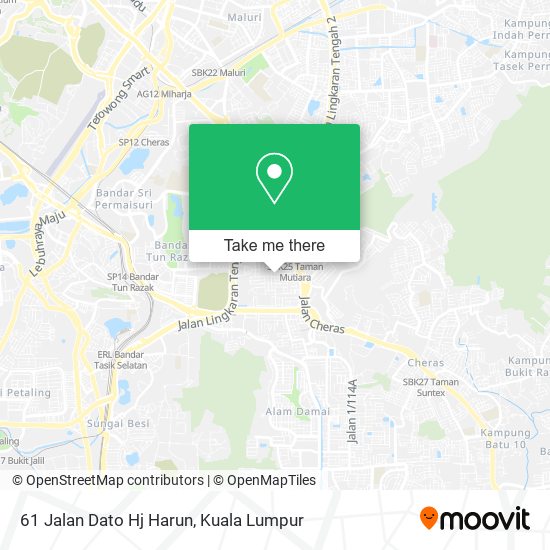 61 Jalan Dato Hj Harun map
