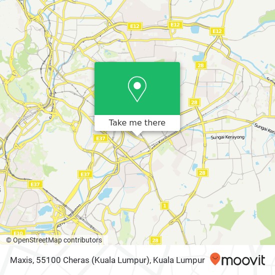 Maxis, 55100 Cheras (Kuala Lumpur) map