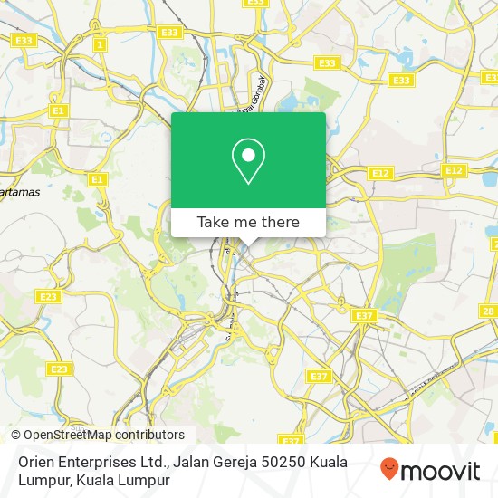 Orien Enterprises Ltd., Jalan Gereja 50250 Kuala Lumpur map