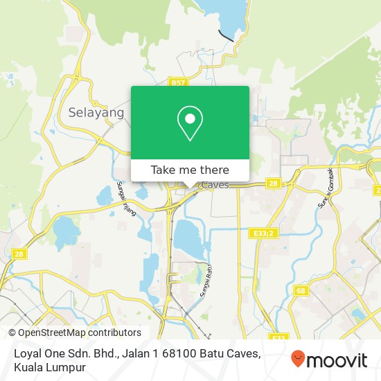 Loyal One Sdn. Bhd., Jalan 1 68100 Batu Caves map