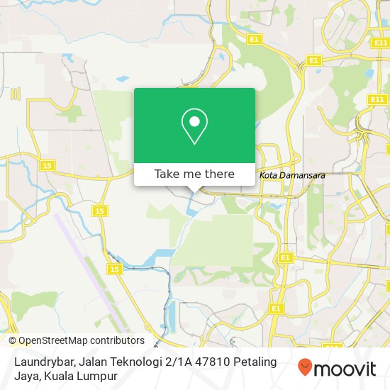 Laundrybar, Jalan Teknologi 2 / 1A 47810 Petaling Jaya map