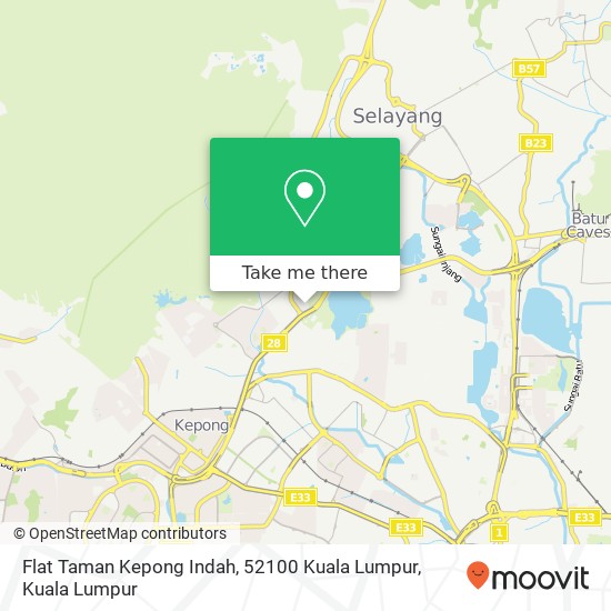 Flat Taman Kepong Indah, 52100 Kuala Lumpur map