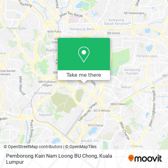 Pemborong Kain Nam Loong BU Chong map