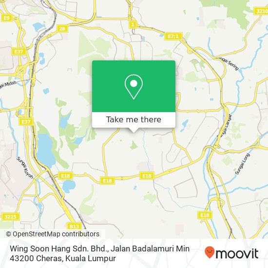 Peta Wing Soon Hang Sdn. Bhd., Jalan Badalamuri Min 43200 Cheras