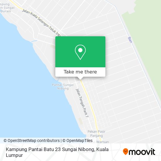 Kampung Pantai Batu 23 Sungai Nibong map