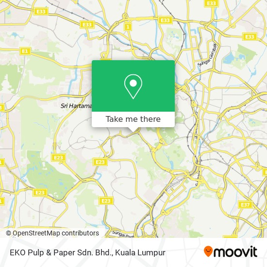 EKO Pulp & Paper Sdn. Bhd. map