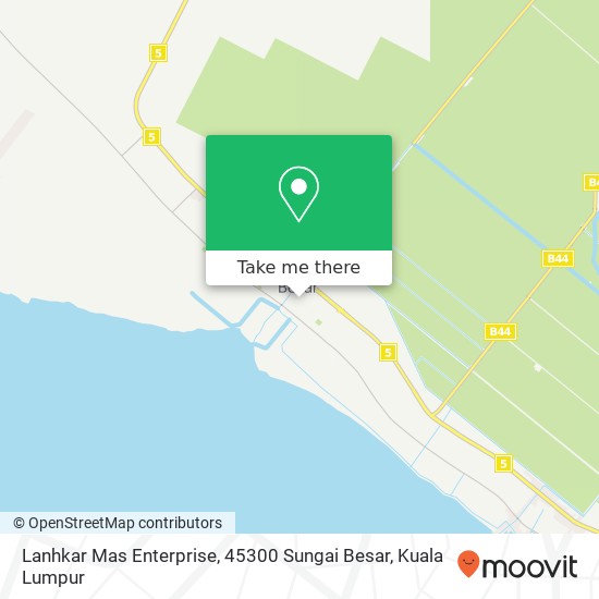 Peta Lanhkar Mas Enterprise, 45300 Sungai Besar