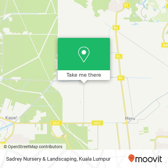 Peta Sadrey Nursery & Landscaping, Jalan Kopi 42200 Kapar