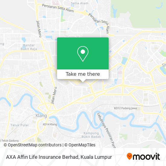 Peta AXA Affin Life Insurance Berhad