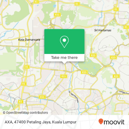 Peta AXA, 47400 Petaling Jaya