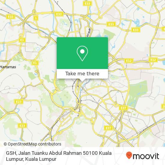 GSH, Jalan Tuanku Abdul Rahman 50100 Kuala Lumpur map
