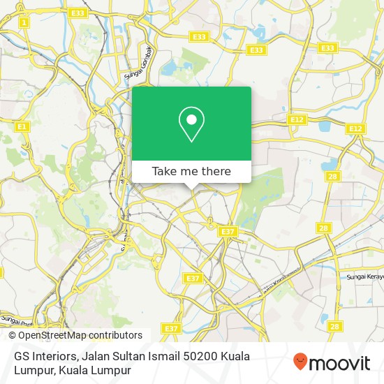 GS Interiors, Jalan Sultan Ismail 50200 Kuala Lumpur map