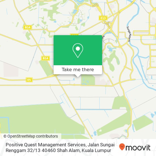 Positive Quest Management Services, Jalan Sungai Renggam 32 / 13 40460 Shah Alam map