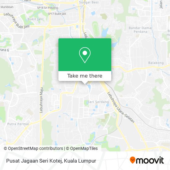 Pusat Jagaan Seri Kotej map