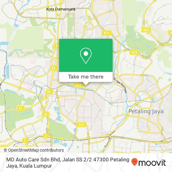 MD Auto Care Sdn Bhd, Jalan SS 2 / 2 47300 Petaling Jaya map