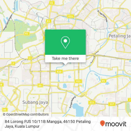 84 Lorong PJS 10 / 11B Mangga, 46150 Petaling Jaya map