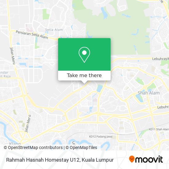 Rahmah Hasnah Homestay U12 map