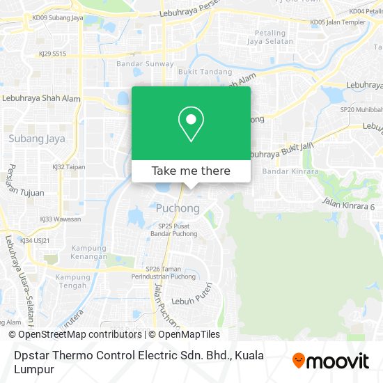 Peta Dpstar Thermo Control Electric Sdn. Bhd.