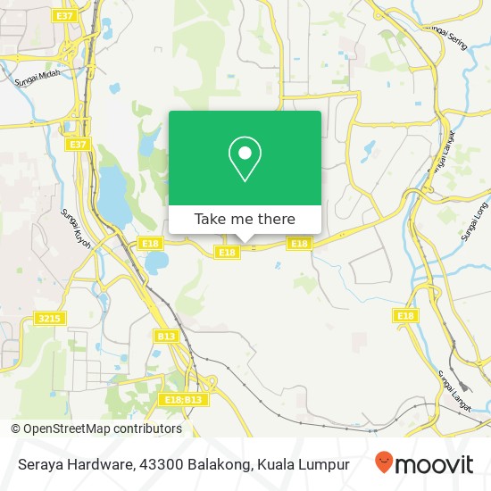 Peta Seraya Hardware, 43300 Balakong