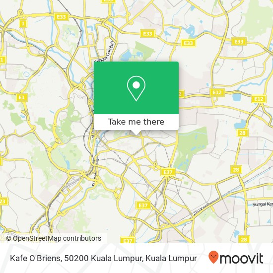 Kafe O'Briens, 50200 Kuala Lumpur map