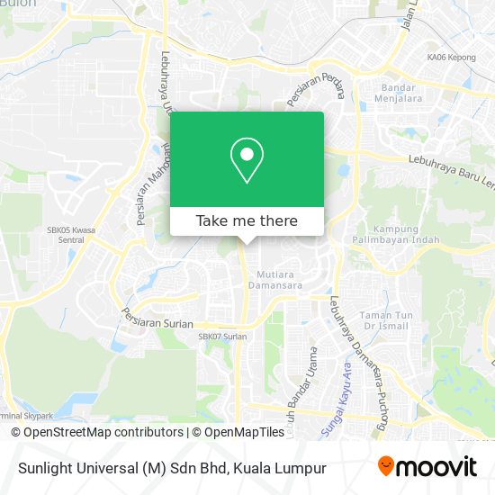 Sunlight Universal (M) Sdn Bhd map