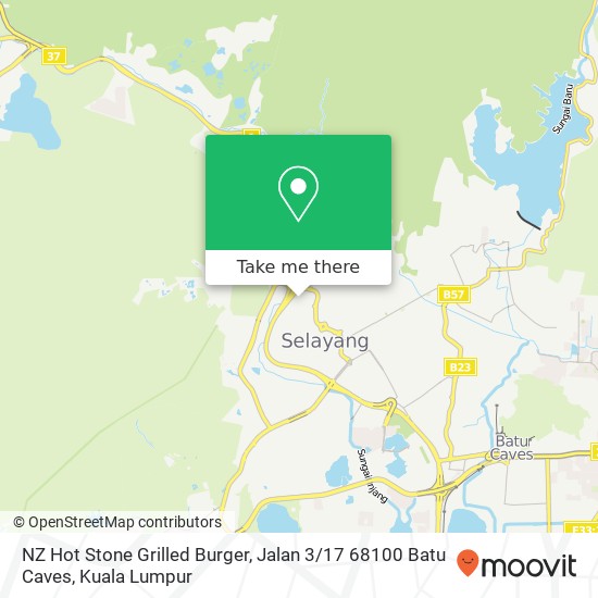 Peta NZ Hot Stone Grilled Burger, Jalan 3 / 17 68100 Batu Caves