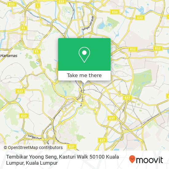 Tembikar Yoong Seng, Kasturi Walk 50100 Kuala Lumpur map