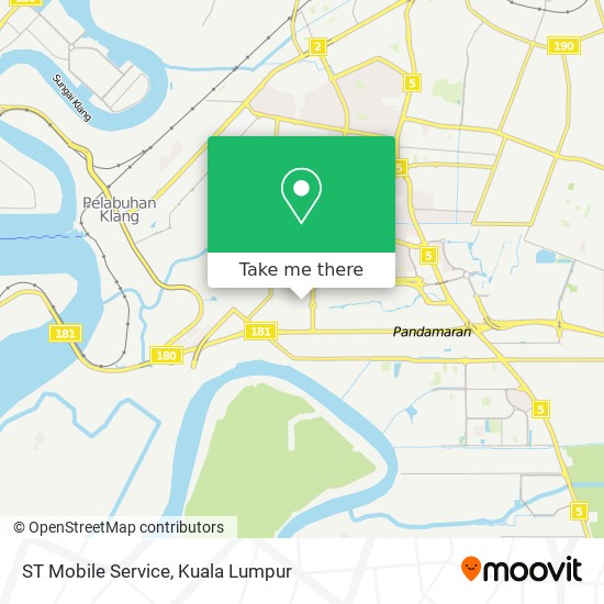 ST Mobile Service map