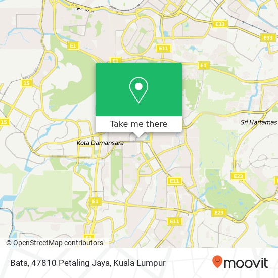 Bata, 47810 Petaling Jaya map