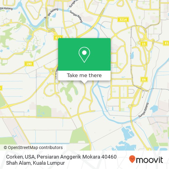 Corken, USA, Persiaran Anggerik Mokara 40460 Shah Alam map