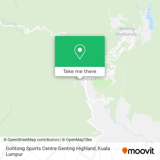 Gohtong Sports Centre Genting Highland map