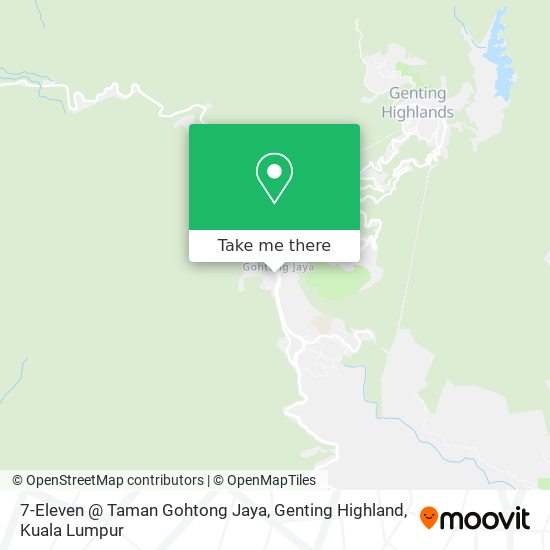 Peta 7-Eleven @ Taman Gohtong Jaya, Genting Highland